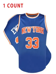 Men's Letter & Number Embroidery Basketball Jersey, Quick Drying Breathable Basketball Vest, Basketball Clothing for Team Training Sports Top