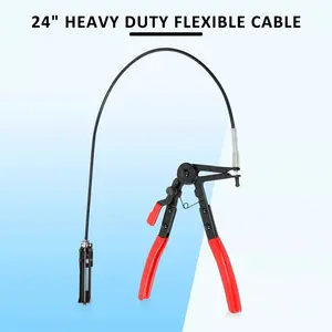 Radiator clamp removing pliers Brake Fuel Oil Removal Tool 24" with Flexible Lock Hose Clip Clamp Plier, US