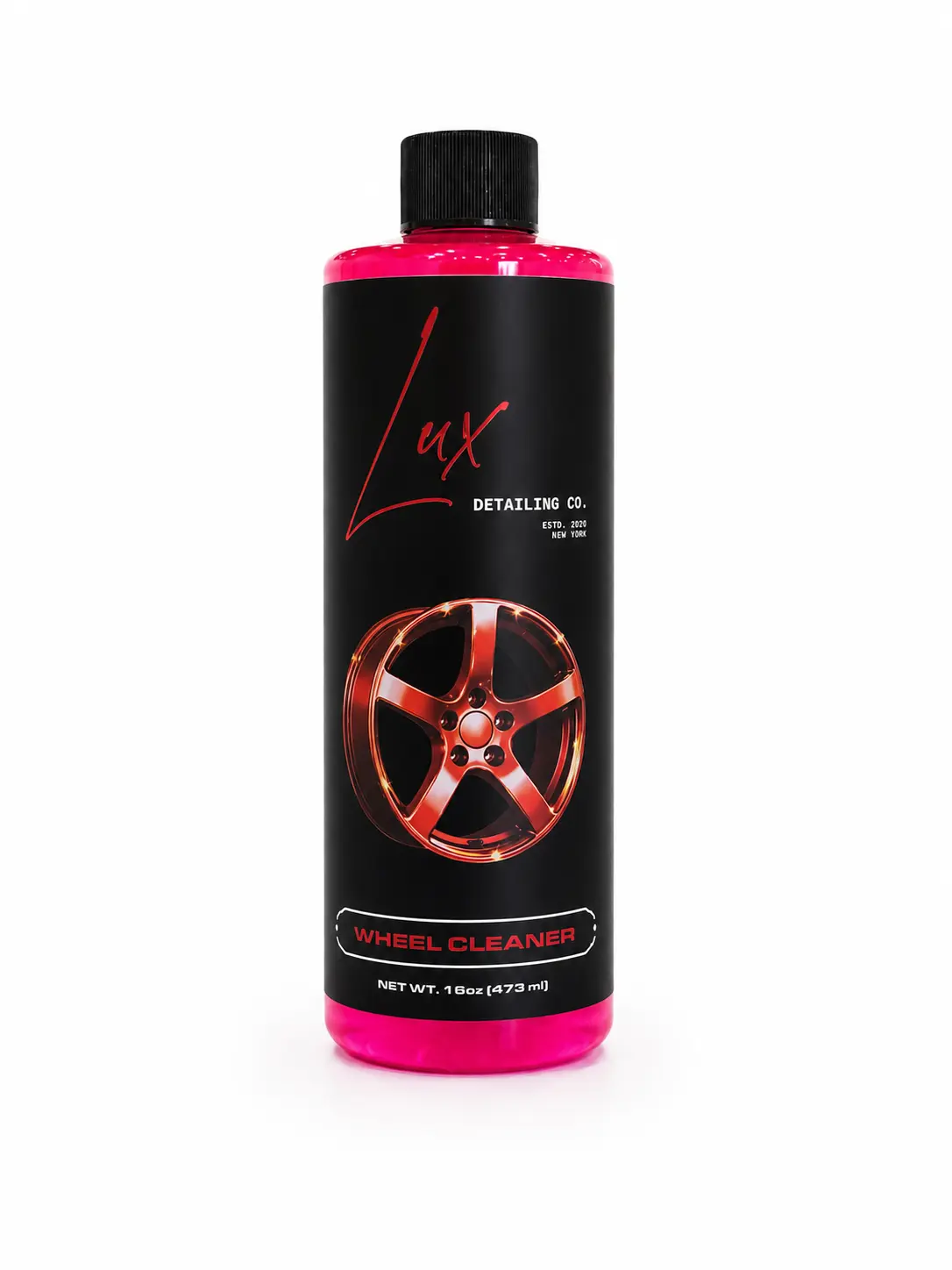 Lux Detailing Co Wheel Cleaner Non-Acid Formula for Efficient Brake Dust & Road Grime Removal 16oz