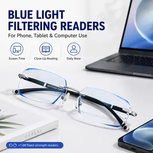 Photochromic Reading Glasses Anti Blue Light, UV Protection HD Readers for Men Women, Lightweight Anti Eye Strain Eyewear SummerVibes