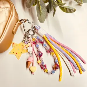 HANDMADE BAG CHARMS ~ RAINBOW 6 ~