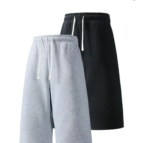 2-pack men’s summer casual athletic shorts, three-quarter length, loose straight fit, comfortable breathable fabric