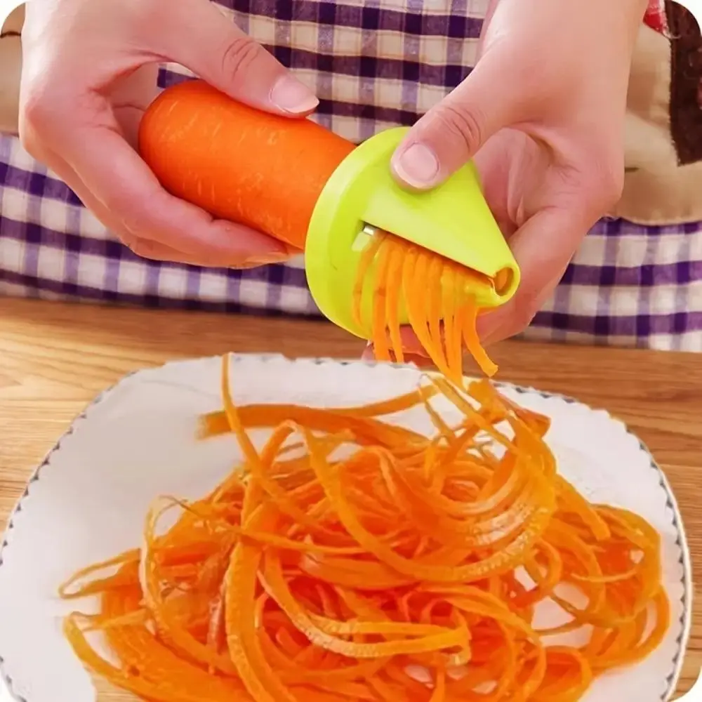 Multifunction Carrot Grater, 1 Count Manual Reusable Vegetable Spiral Grater, Vegetable Tool, Kitchen Gadget