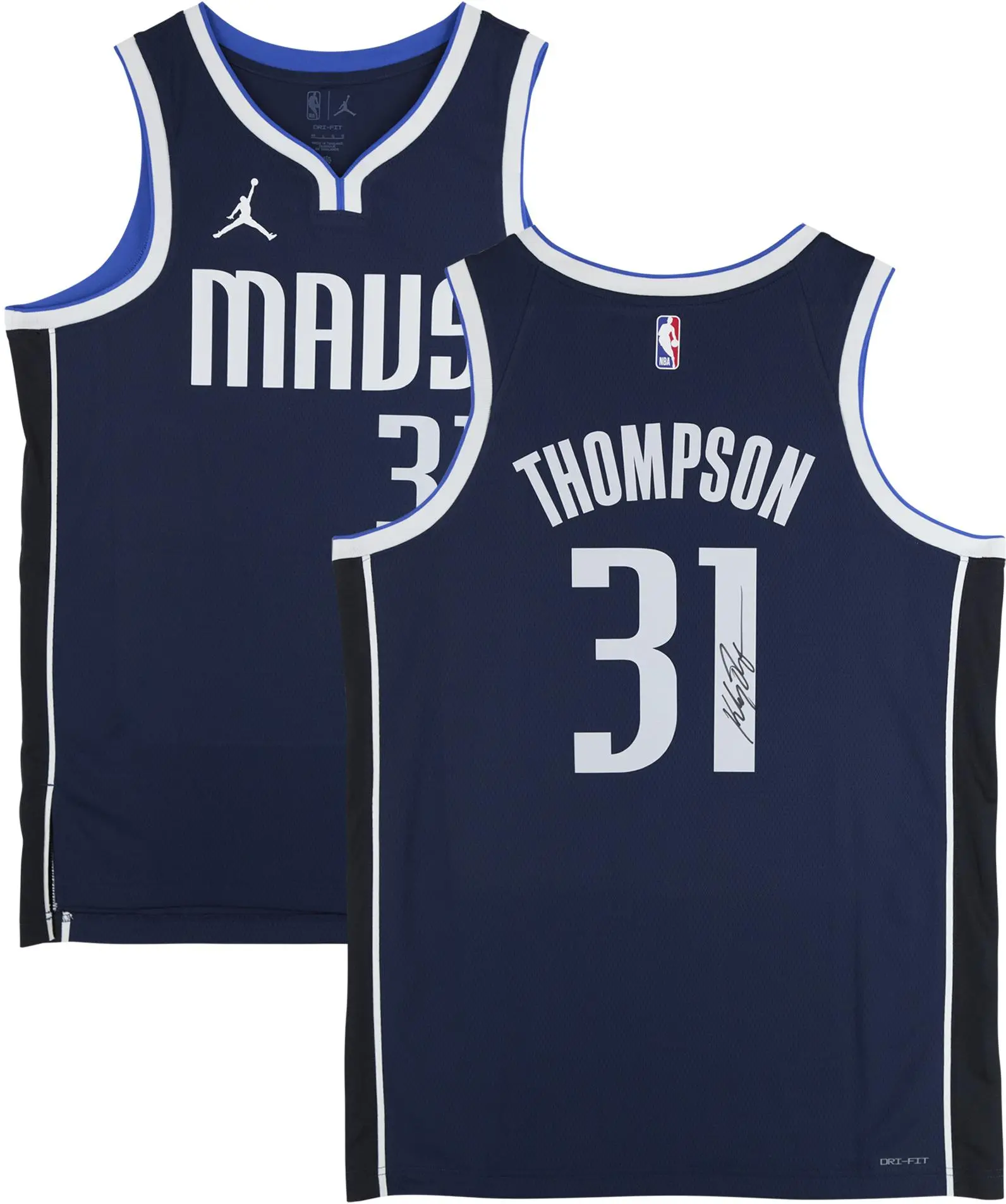 Klay Thompson Dallas Mavericks Autographed Nike Blue Statement Swingman Jersey - Fanatics Authentic Certified