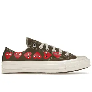 Converse Men's Chuck Taylor All Star 70 Ox Comme des Garcons Multi Heart Green, from StockX