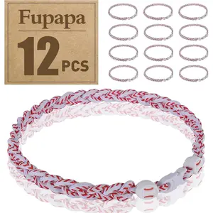 Premium 12Pack Multi-Color 18inches Baseball Sports Necklaces Ideal for Baseball Team Gifts Party Favors Sports Parties
