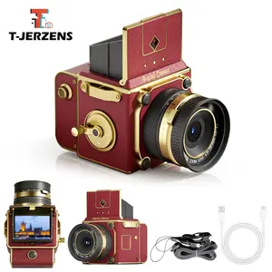 T-JERZENS Portable Retro Digital Camera, Vintage Hand-Cranked camera,Handheld Camera,deal Gift for Girls, Boys Teenagers, and Beginners, Birthday Christmas Gift