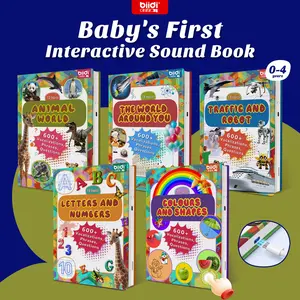 English talking book for children; Interactive;electronic educational toy with 600+ sounds, suitable for toddlers aged 3–8; travel companion; birthday gift for boys and girls; sensory resource for individuals with autism; toy.
