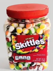 *BULK TUB* Skittles, wild berry skittles, sour skittles Candy Snack Sweet Fruit Apple Grape Lemon Strawberry Bonbon