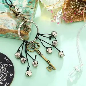 Witch Wind Chime Magic Bell, Perfect for Door Handles Decoration, Indoor Decoration, Lucky Bell, Ideal Holiday Gift for Family or Friends, Hanging Home Decor, Hanging Ornaments, Decorative Hanging Ornaments