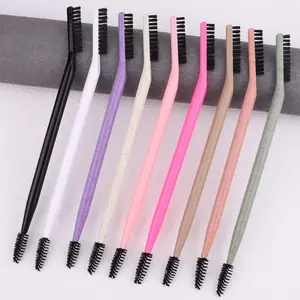 Double-ended Eyelash & Eyebrow Brush Set, 3 Counts Spiral Eyelash Brush, Eyebrow Brush, Professional Makeup Tools for Women