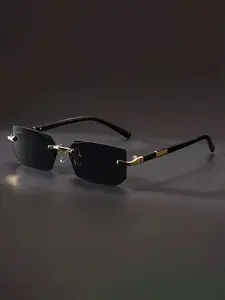 Rimless Sunglasses, Trendy Casual Sunglasses for Everyday Use, Fashion Accessories for Outdoor Activities