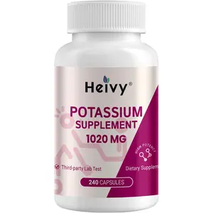 Heivy Potassium Supplement,Potassium Bicarbonate to Supports Muscle Function, Electrolyte Balance & Heart Health, Essential Minerals, 240 ct
