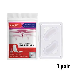 1 pair, Microneedle Eye Patches, Infused with Retinol, Hyaluronic Acid & Peptides, Hydrating & Brightening Eye Care, 2-Hour Skincare, Temporary Eye Tightener