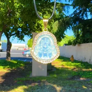 The Buddha Necklace (With Black Cord)