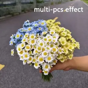 Realistic Daisy Blue Combination, High-End Artificial Flowers, Artificial Flower Set, Perfect for Weddings, Home Decor, Hotel, Office, Party, Valentine's Day