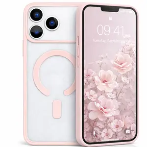 Clear Magnetic Phone Case for iPhone 17 Pro Max/17 Pro/17 Air/17/16/15/14/13/12/11, Anti-Yellowing Wireless Charging Compatible Cover Transparent Cellphone