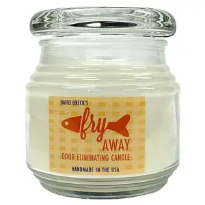 David Oreck Pure Air Fry Away Kitchen Odor Eliminating 8 oz Soy Candle - Lemongrass Fragrance