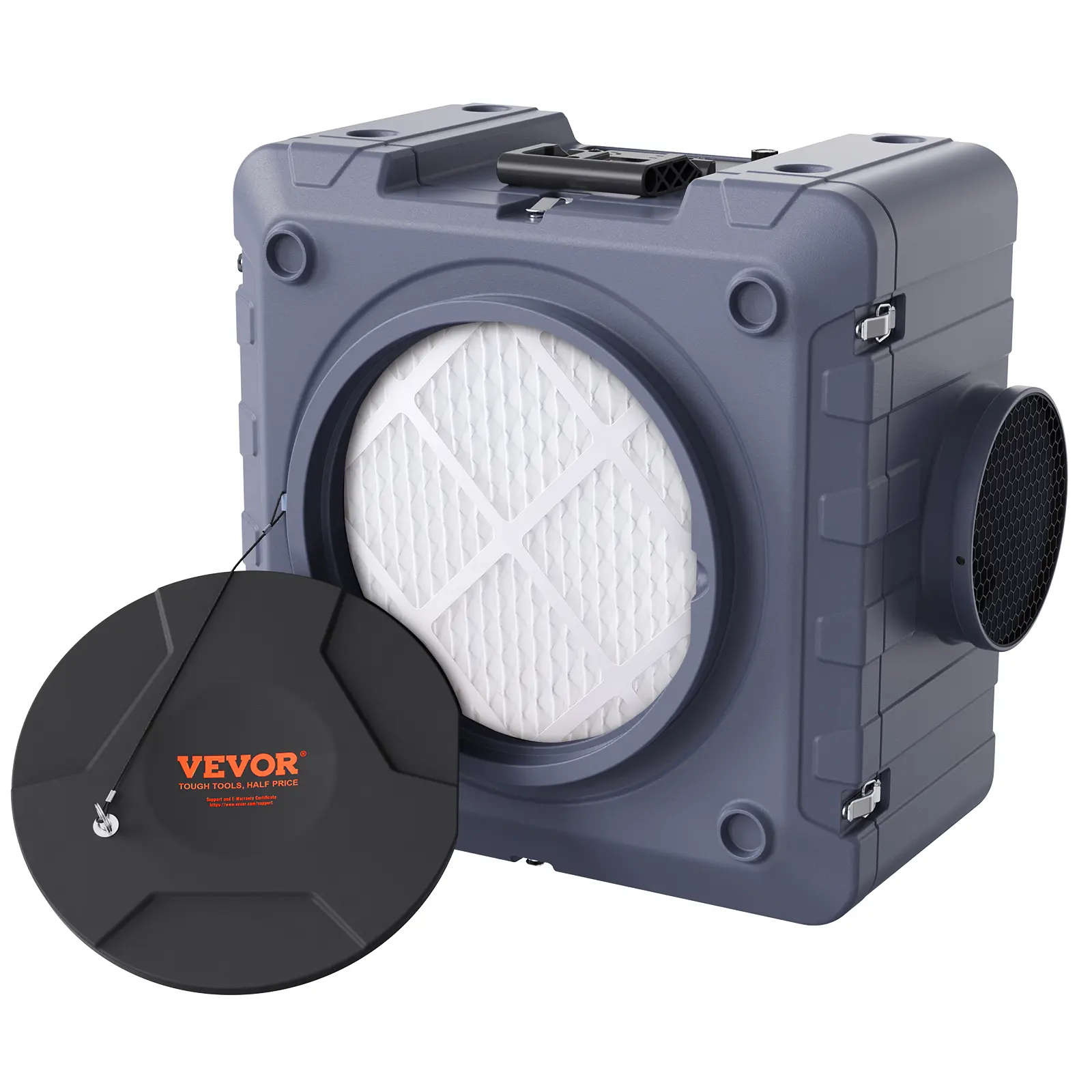 【summerfinds】VEVOR Air Scrubber with 3-Stage Filtration, Stackable Negative Air Machine 550 CFM, Air Cleaner with MERV10, Carbon, H13 HEPA, for Home, Industrial and Commercial Use,dorm essentials,home essentials