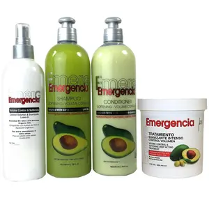 CROM Toque Magico Emergencia Set 4-pack Avocado Shampoo, Rinse, Treatment, Leave-In