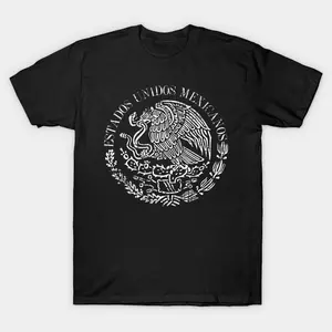[100% Cotton] Estados Unidos Mexicanos - Mexican Coat Of Arms - Grunge Design T-Shirt Golf Gift T-Shirt For Men And Women
