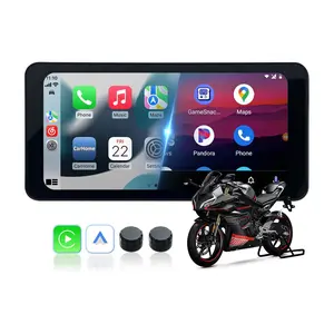 Binize Motorcycle Carplay & Android Auto TouchBinize screen, Carplay Moto with TPMS, 6.3 inch Waterproof Motorbike Touch Screen, Motorcycle GPS Navigation Via Car Play/Android Auto