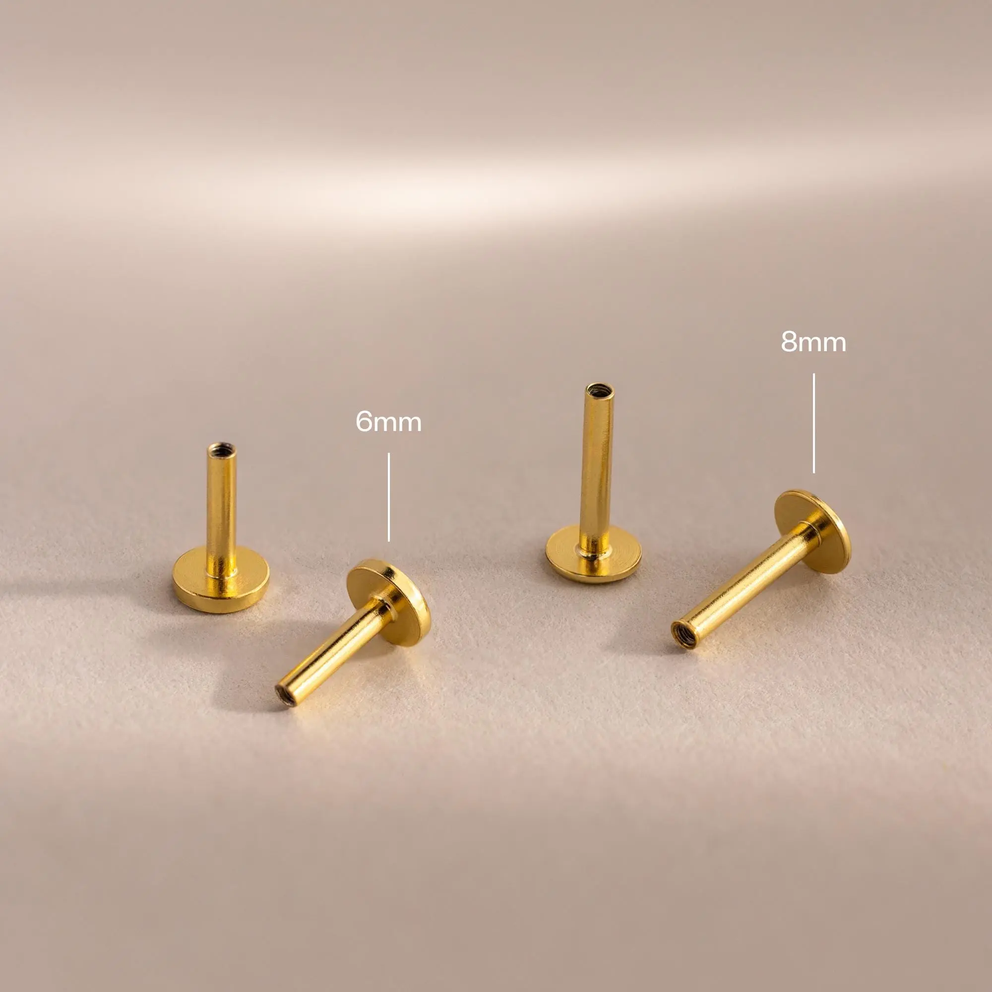 Flatback Posts by Caitlyn Minimalist - Screw Back Earring Posts in 2 Sizes - Threaded Earring Backs - Jewelry Set - Gift for Her