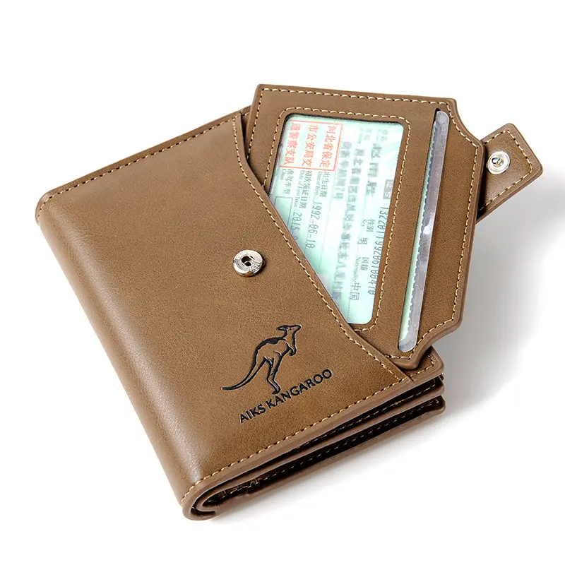 Men's Genuine Leather Wallet, Vintage Bifold RFID Blocking Purse with Anti-Theft Chain & Fringe, Large Capacity with Zip Pocket for 14 Cards