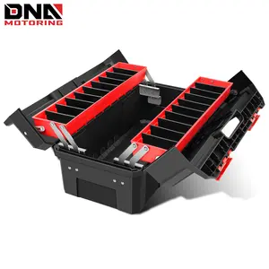 DNA MOTORING Heavy-Duty Multi-Function Lockable Tool Box Organizer with Drawers & Dividers for Home Garage & Workshop Storage - Heavy Duty