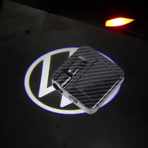 2Pcs LED Car Door Welcome Light Logo for VW GTD Logo Golf Tiguan Touran POLO BORA Passat Jetta Touareg Courtesy Projector Lamps
