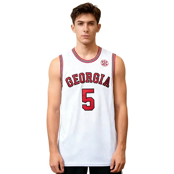 Men's Retro Old-School Basketball Jersey, Lightweight V-Neck Polyester Mesh Professional Sportswear, Sewn Letters & Numbers, Quick Dry, S-XXXL Sizes