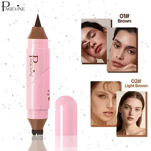 2-in-1 Rotating Freckle Stamp & Eyeliner Pen, Waterproof Smudge-Proof Easy-to-Apply Natural Fake Freckles & Sharp Eyeliner, Quick-Dry Long-Lasting Dual-Ended Pen.