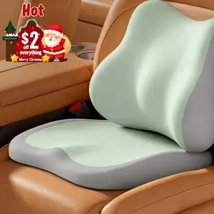 Long Sitting Relief Seat Cushion - Ergonomic Memory Foam Adjustable Lumbar Support for Office Car Home