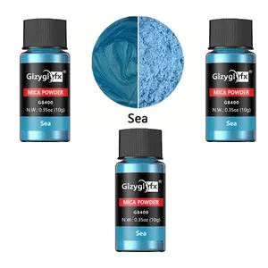 Sea color Mica Powder 10g/20ML 3Pcs/Set, Artist Paint Pigment & Colorant for Acrylic Painting, Resin Art, DIY Jewelry Accessories, Jewelry Making, Nail Art, Candle Soap Dye & Craft Coloring