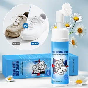 Instant Foam Shoe Cleaner Kit – No Water Sneaker Cleaner , Removes Dirt Fast on Leather, Suede, Rubber & White Sneakers