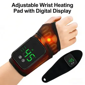 Light Heat Therapy + Massage 2-In-1 Wrist Therapeutic Device, Rechargeable Wireless Design, Relieves Arthritis/wrist Pain, Suitable for Long-Term Hand Users，Brace for Wrist to Woman Man and Elder