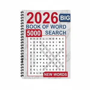 New Hot A5 Large Word Book Writing Book Coloring Book Drawing Book Fill-In-The-Blank Book, Ideal for Learning & Creativity, Watercolor Notebook