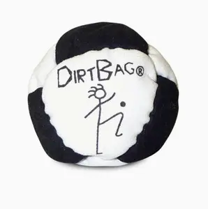 Dirtbag Tabi Style 8-Panel Foot Bag, Synthetic Sand Filled Kicking Toy