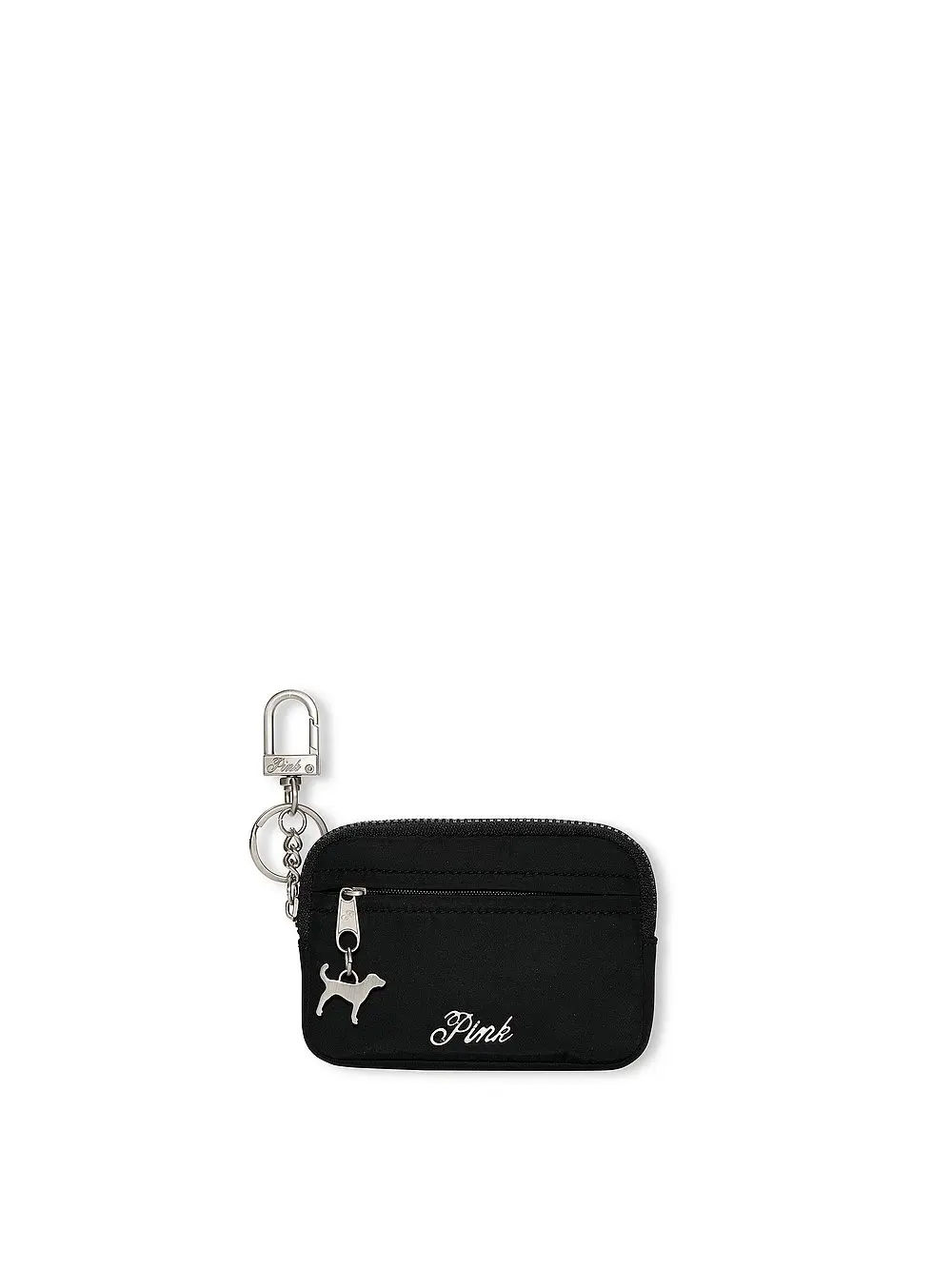 PINK Zip Card Holder Keychain