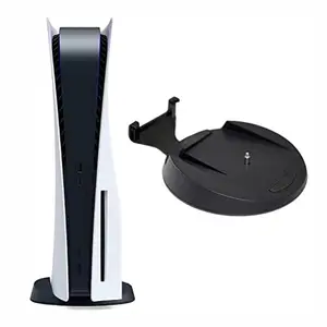 Universal PS5 Vertical Stand with Fixed Screws, Replacement Base for PS5 Digital & Disc Edition, Anti-Slip Anti-Tilt Holder, Stable Support Prevent Falling, Protect Game Console & Extend Service Life, Perfect Accessory & Gift for Gamers！！！