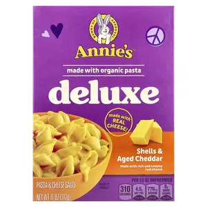 Annie's Homegrown Deluxe Shells & Aged Cheddar, 11 oz (312 g)