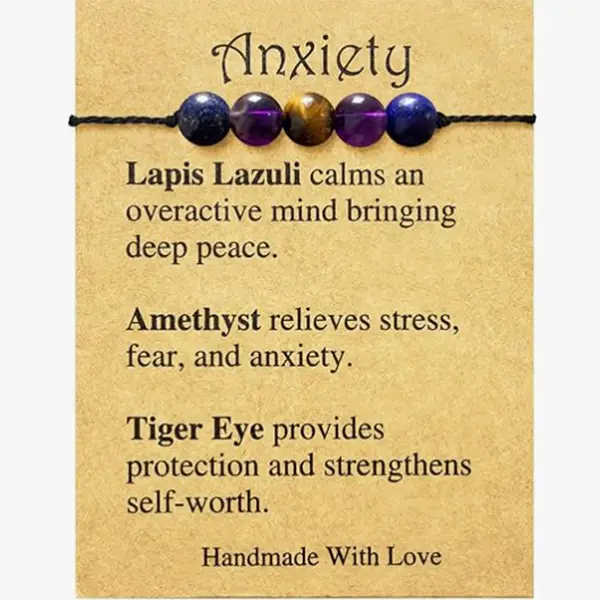 Spiritual Crystal Gemstone Bracelet Natural Crystal Stone Bracelets for Women Men Healing and Crystal Stone Bracelets Spiritual Amethyst Protection Br