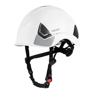 VEVOR Industrial Safety Helmet, ANSI/ISEA Z89.1 Approved ABS Hard Hat with Visor 6 - Point Ratchet Suspension, Adjustable Vented Hardhat for Men Women, for Outdoor and Indoor Construction Workwear