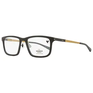 Shinola Flexon Temple Eyeglasses SH37000 001 Matte Black/Gold 55mm