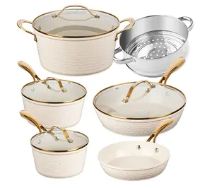 Gotham Steel 10-Piece Hammered Nonstick Ceramic Cookware Set