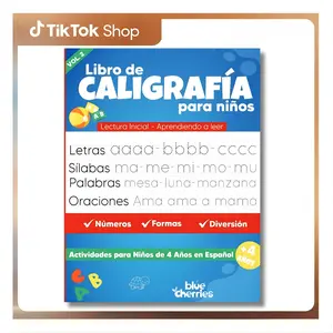 (Libro de Caligrafía para Niños) Children's Calligraphy Book: Early Reading – Learning to Read | Activities for 4-Year-Olds in Spanish | Ages 4+ | Vol. 2: Letters, Numbers, Shapes, and Fun (Spanish Edition) --  Rosi & Coni - Paperback