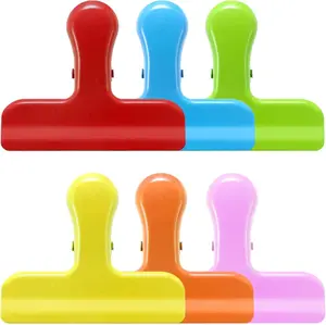 Heavy Duty Metal Chip & Bag Clips - Food Storage Clips with Airtight Seal for Snack Bags, Bread, Cereal, Durable Kitchen Clips for Chips Packaging