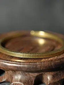 Ancient Script Engraved Bangle, Mysterious Antique Copper Jewelry, Storytelling Talisman with Secret Messages, Unique Handcrafted Accessory