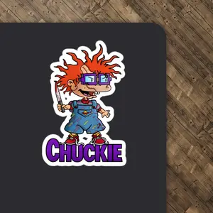 Chucky and Chuckie Mashup Stickers