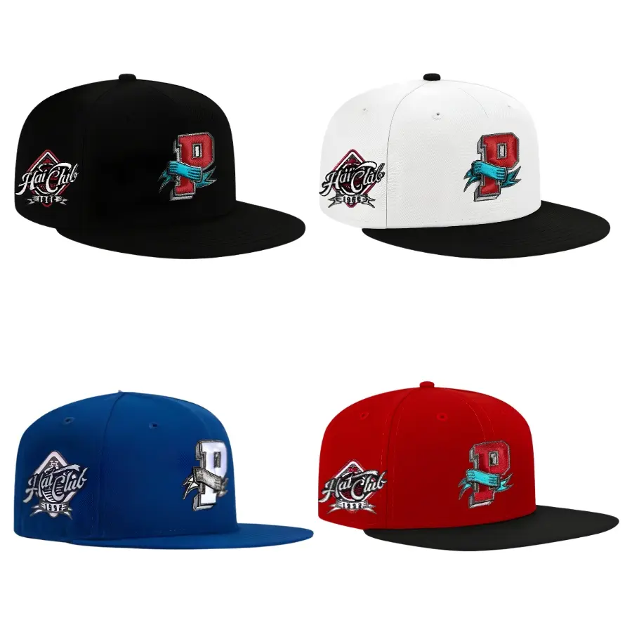 New Era Hat Club Philadelphia Phillies Snapback Cap P Logo MLB Baseball Hat Adjustable Flat Brim Black White Blue Red Embroidered Side Patch Streetwear Hip Hop Unisex Limited Edition Collection